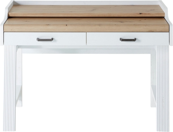 Sekretär Schreibtisch JASMIN Pinie weiß Nachbildung