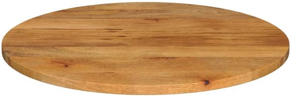 vidaXL Tischplatte Ø 70x3,8 cm Rund Massivholz Mango 370077 Bild 3