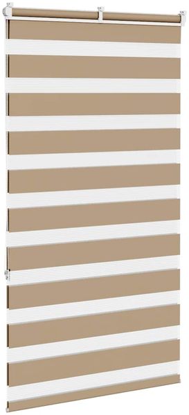vidaXL Doppelrollo Sandbraun 70x150 cm Stoffbreite 65,9 cm Polyester 4014541 Bild 4