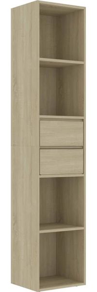 Bücherregal | Standregal Sonoma-Eiche 36x30x171 cm Holzwerkstoff