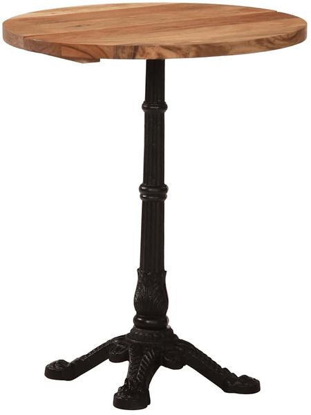 Bistrotisch FRANZ Ø60x76 cm Akazie Massivholz Rund | Esstisch vintage kleiner Tisch Cafe Gartentisch Balkontisch Outdoortisch Bild 3