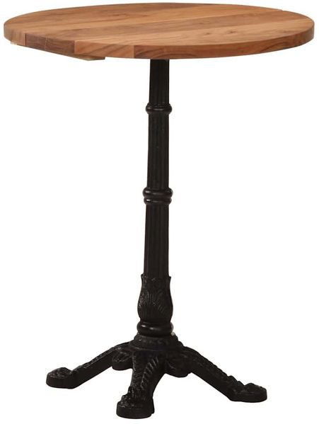 Bistrotisch FRANZ Ø60x76 cm Akazie Massivholz Rund | Esstisch vintage kleiner Tisch Cafe Gartentisch Balkontisch Outdoortisch Bild 2
