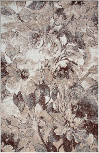 my home Teppich Almrose, rechteckig, Höhe: 9 mm, mit besonders weichem Flor, Blumen Muster, florales Design, Kurzflor