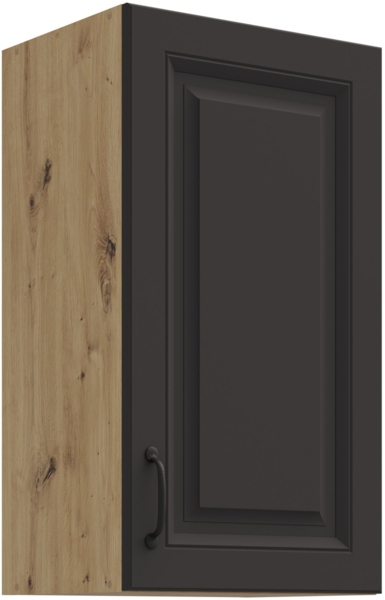 Hängeschrank 40 cm Stilo Grau + Eiche Artisan Küchenzeile Küchenblock Küche