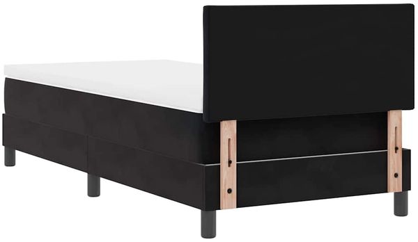 vidaXL LED Boxspringbett mit Kopfteil Schwarz 100 x 200 cm Samt 3342700 Bild 10