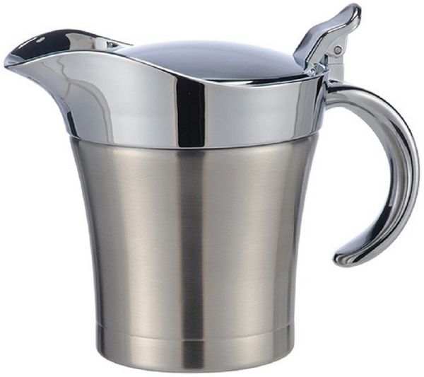 Haushalt International Sauciere Edelstahl Thermo-Sauciere, (1-tlg), mit praktischer Einhand-Bedienung