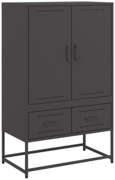 vidaXL Highboard Schwarz 68x39x111,5 cm Stahl 846608
