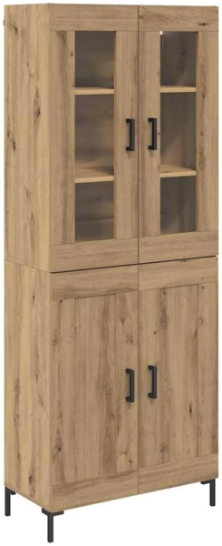 vidaXL Highboard 2 pcs Artisan-Eiche 69,5 x 34 x 180 cm Holzwerkstoff 3415881