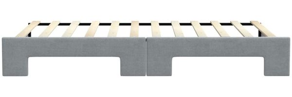 vidaXL Tagesbett Ausziehbar Hellgrau 100x200 cm Stoff 3196583 Bild 9