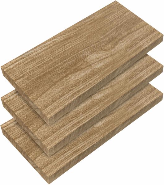 CASARIA® 3x Wandregal 50cm Holz Eiche Regal