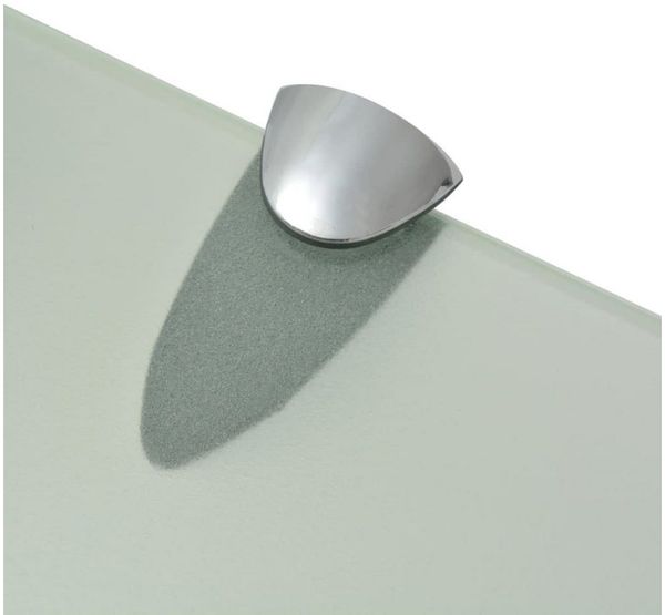 vidaXL Schwebendes Regal, Glas mattiertes Weiß, 0,8 x 10 x 40 cm Bild 3