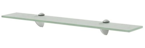 vidaXL Schwebendes Regal, Glas mattiertes Weiß, 0,8 x 10 x 40 cm Bild 4