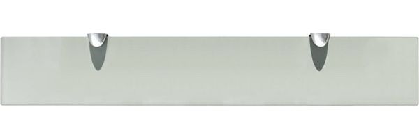 vidaXL Schwebendes Regal, Glas mattiertes Weiß, 0,8 x 10 x 40 cm Bild 2