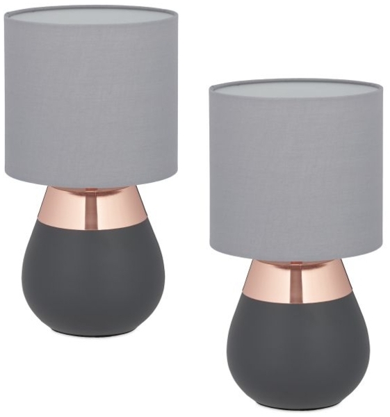 Tischlampe mit Stoffschirm 2er Set 10051268_553