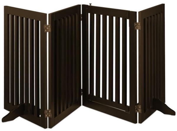 Braunes Absperrgitter mit Tür 92 cm hoch 10039199 Bild 10