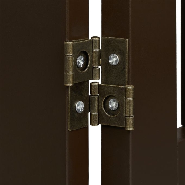 Braunes Absperrgitter mit Tür 92 cm hoch 10039199 Bild 8