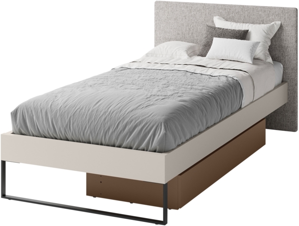 Jugendbett Sigma 90 SG14 (Farbe: Cashmere / Trüffel + Neve 13)