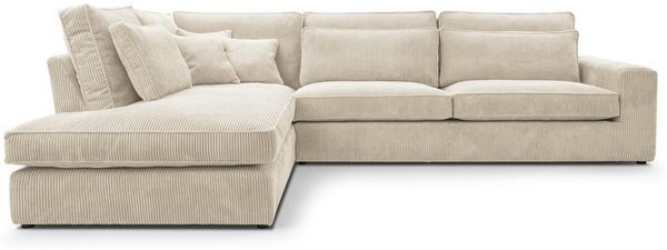Beautysofa Ecksofa PARMA Die Lieferung beinhaltet die Lieferung in die Wohnung, im modernes Design, klassische Polsterecke inklusive Wellenfedern