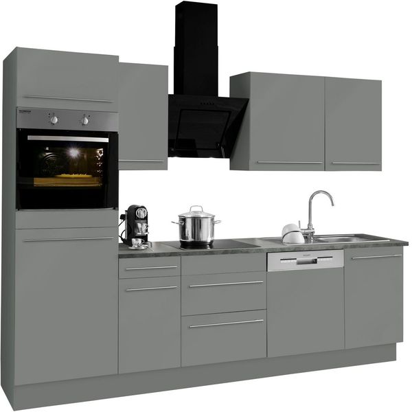 OPTIFIT Küchenzeile Bern, Breite 270 cm, wahlweise mit E-Geräten
