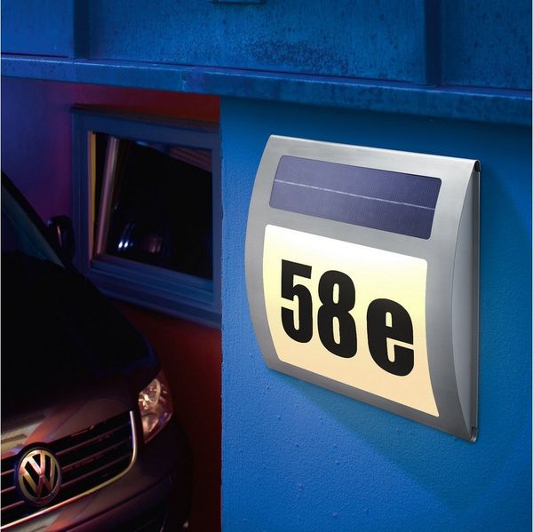 Esotec Solar Hausnummernleuchte "Wave"