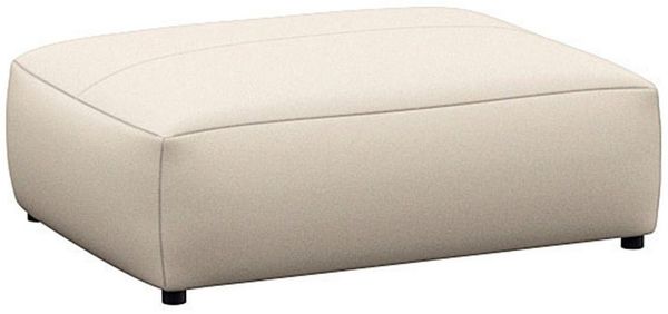 FLEXLUX Pouf Lucera, modern & anschmiegsam, Kaltschaum, Stahl-Wellenunterfederung