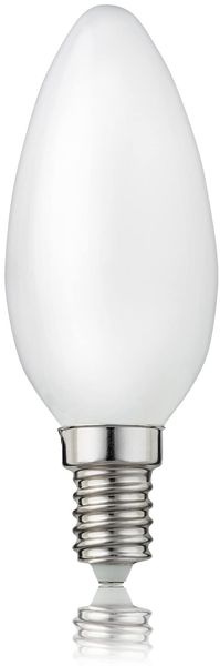 hellum Kerzenlampe E14 LED warmweiss, E14 Glühbirne mit 470 lumen, matte LED E14 warmweiß Birne mit E14 Sockel, C35, LED E14 ersetzt 40 Watt Glühbirne, 2700 Kelvin 207217