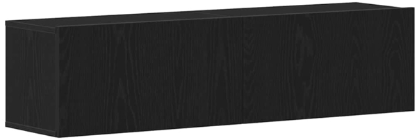 vidaXL TV-Schrank Schwarz Eichen-Optik 120x30x30,5 cm Holzwerkstoff 862011