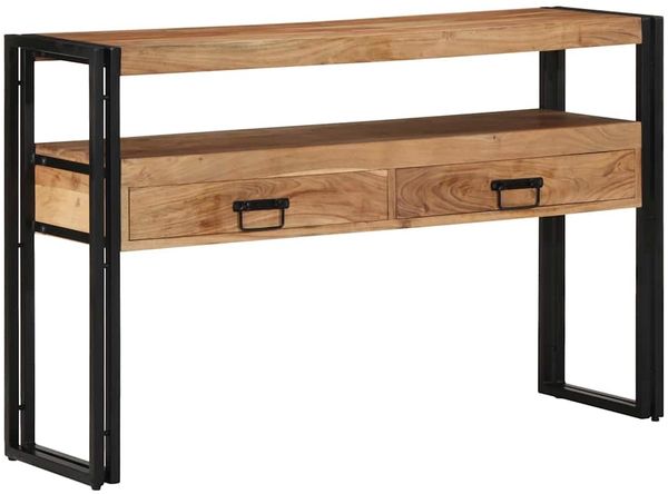 vidaXL Konsolentisch Braun 120 x 33 x 75 cm Massivholz Akazie 4102740
