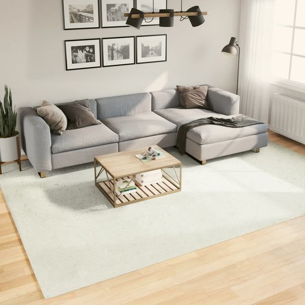 vidaXL Teppich OVIEDO Kurzflor Creme 240x340 cm 375519