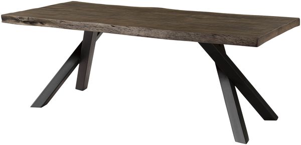 Baumtisch Mango 200x100x76 grau lackiert / A-Gestell anthrazit matt FREEFORM 5