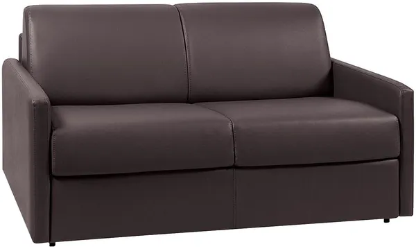 Vente-unique - CALIFE Sofa Kunstleder Braun - B 223 cm94 cm x H 85 cm x L 150 cm