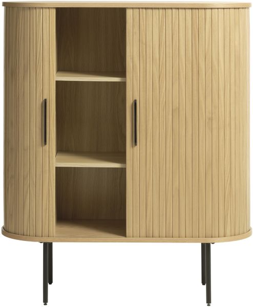Highboard >Nerja< in Eiche furniert - 100x118x45 (BxHxT) Bild 3