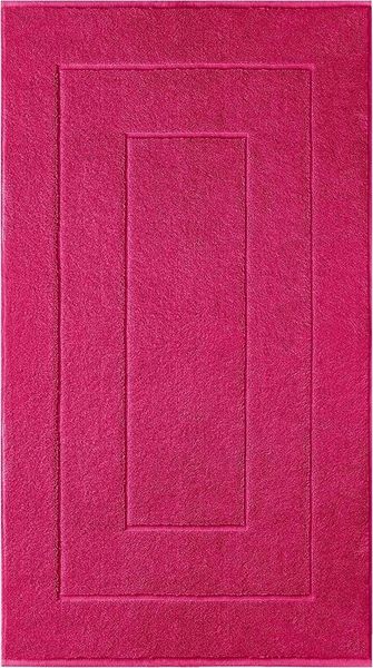 Lashuma Badematte London, Höhe 5 mm, schnell trocknend, Frottee, rechteckig, Teppich rot 50x90 cm für Badezimmer