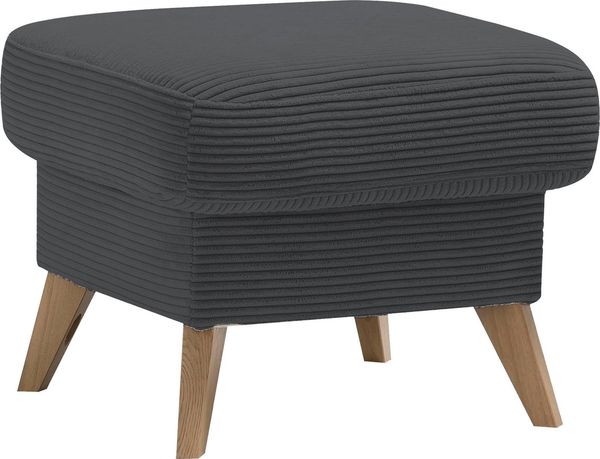 exxpo - sofa fashion Hocker Samso, kompakte und bequeme Sitzgelegenheit in aktuellem Cord Bezug