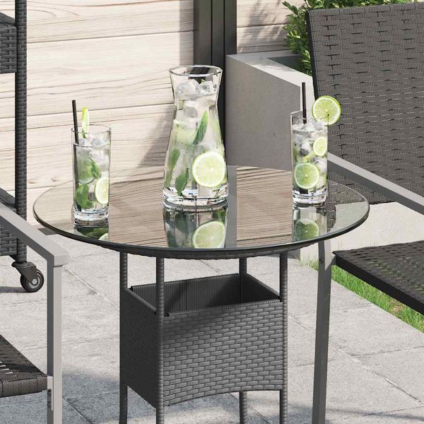 vidaXL Tischplatte aus gehärtetem Glas rund 500 mm 243626