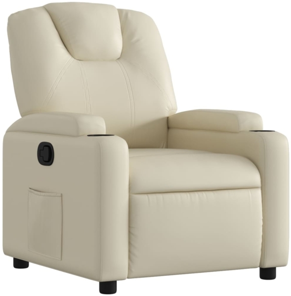 vidaXL Relaxsessel Creme Kunstleder 3205977