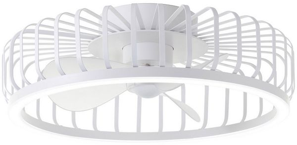 Brilliant LED Deckenventilator Capo Ø 48 cm 36 W weiß