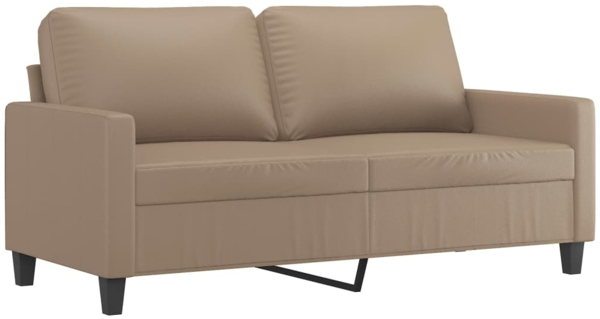 vidaXL 2-Sitzer-Sofa Cappuccino-Braun 140 cm Kunstleder 359141