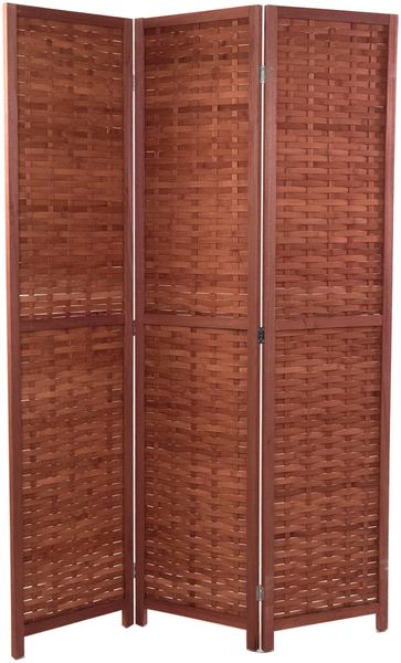 Raumteiler Autumn 3-tlg Bambus Holz kastanienbraun