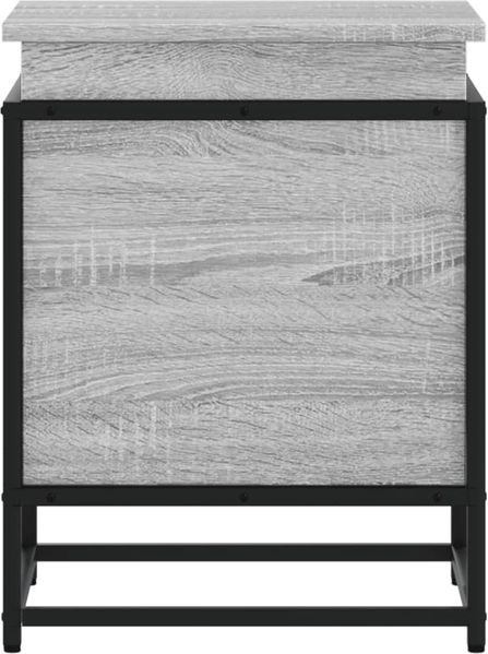 vidaXL Aufbewahrungsbox mit Deckel Grau Sonoma 40x40x51,5 cm 848792 Bild 5