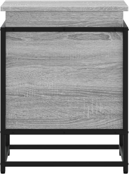 vidaXL Aufbewahrungsbox mit Deckel Grau Sonoma 40x40x51,5 cm 848792 Bild 4