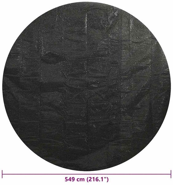 vidaXL Poolabdeckung Schwarz 549 cm PE 92161 Bild 6