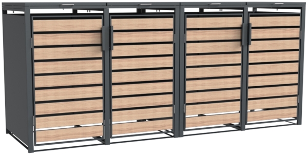 Westmann Metall Mülltonnenbox Lacina | 4x240 L |