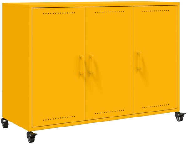 Sideboard, Kommode Senfgelb 100,5x39x72 cm Stahl j2835p