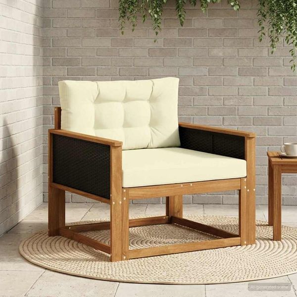 vidaXL Outdoor Mittelsofa Natur 3438839
