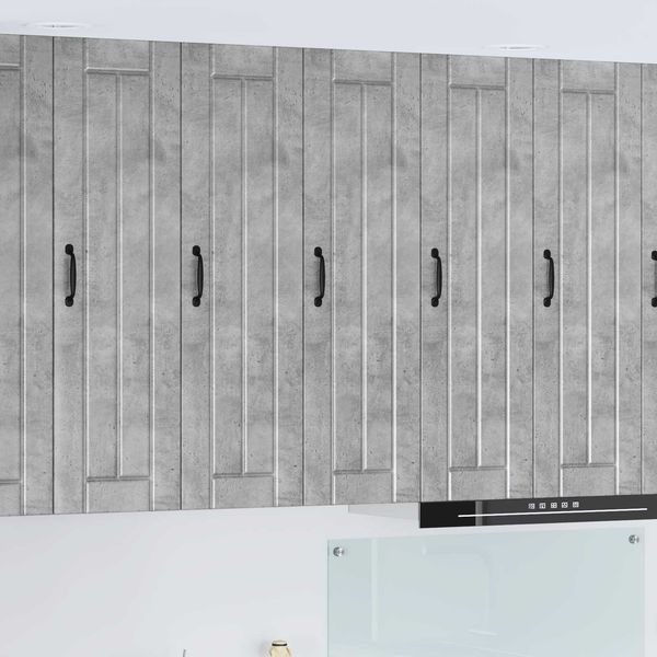 vidaXL Wandschrank LUCCA Betongrau 30 x 31 x 100 cm Holzwerkstoff 885108