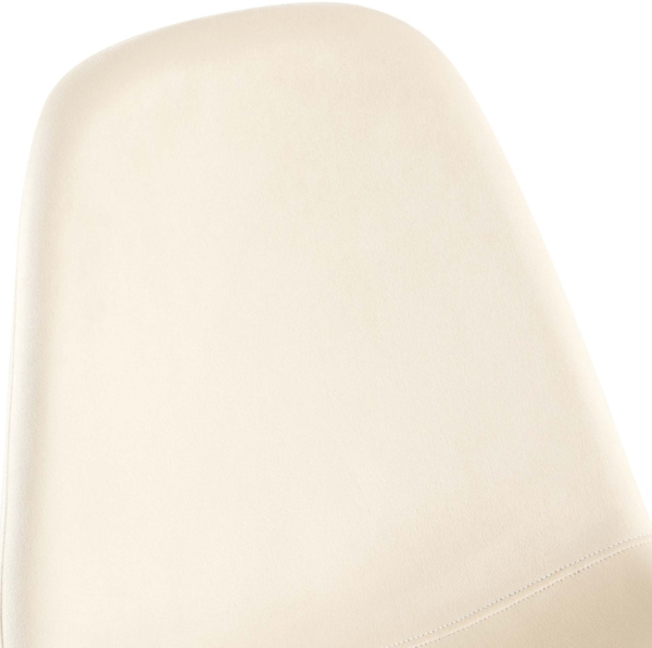 CLP Esszimmerstuhl Napier gepolstert mit Rückenlehne,creme Samt Bild 5