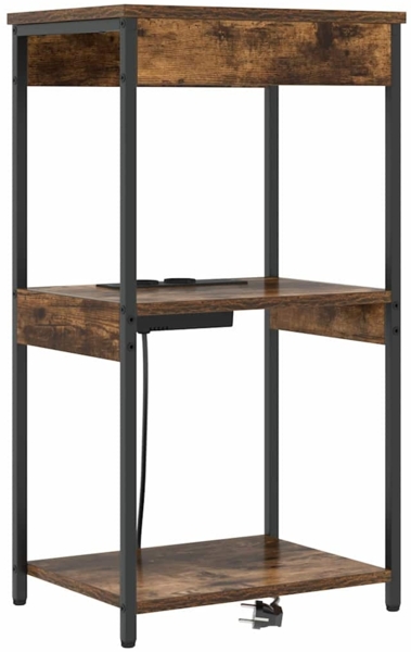 vidaXL Nachttisch Geräucherte Eiche 41 x 31 x 76 cm Holzwerkstoff 859547