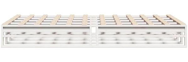 vidaXL Massivholzbett ohne Matratze Weiß 120x190 cm Kiefernholz 850864 Bild 5