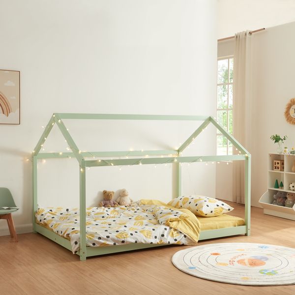 Kinderbett Cerro 140x200cm Mintgrün [en. casa]